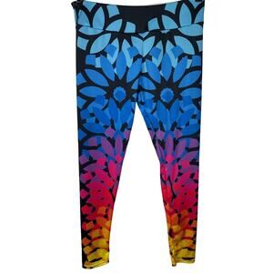 Society 6, Colorful Ankle Length Leggings, Large, Women's